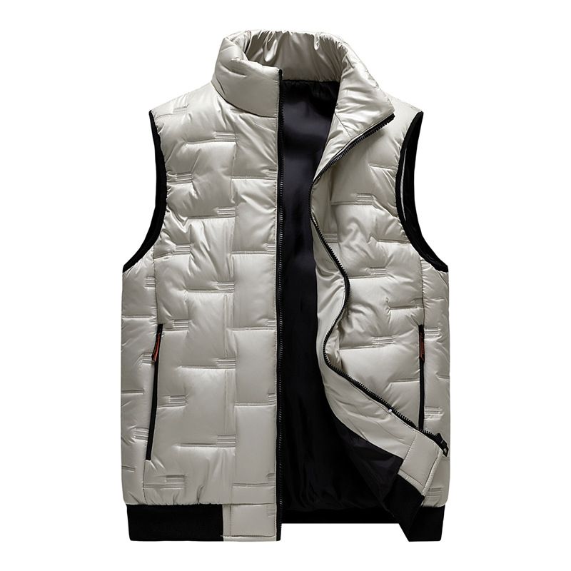 Gesteppte Pufferweste für Herren – Leichte Winterschicht (M-8XL)​_voghion.com