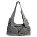 Borsa a tracolla da donna in denim lavato pesante Y2K da ascella_voghion.com