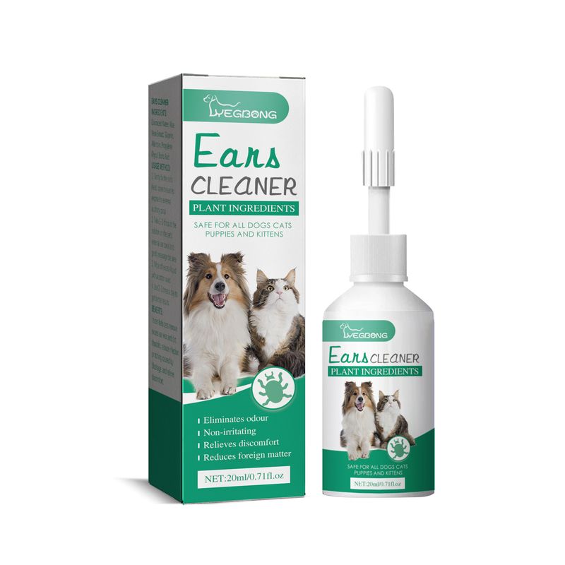 Pet Ear Drops, Cat and Dog Universal Ear Canal Ear Mite Deodorizing and Itching Cleaning Ear Wash_voghion.com