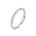 Ins einfache temperament hohe grade titanium stahl intarsien 3A zirkon ring damen elegante licht luxus mode tragen zubehör_voghion.com