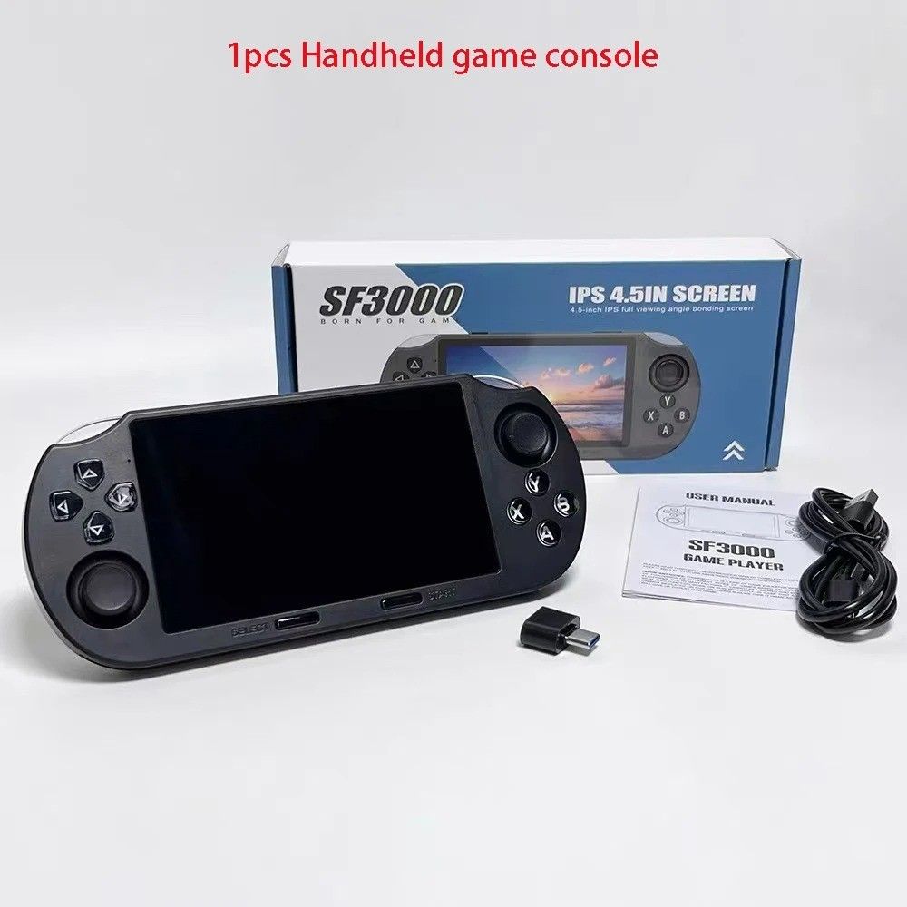 SF3000 Retro Game Handheld Console Player Emulator 4,5 Zoll 64 GB 20000 Spiele_voghion.com