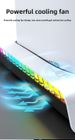 PS5 Slim/PS5 PRO īpašais sēdekļu lādētājs, rokturis un siltuma izkliedēšana, RGB gaismas efekts, trešā pārnesuma ventilatora regulēšana, USB paplašināšana_voghion.com
