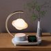 Cross-border Multifunctional Smart Wireless Charging Student Dormitory Small Moon Table Lamp Bluetooth Speaker_voghion.com