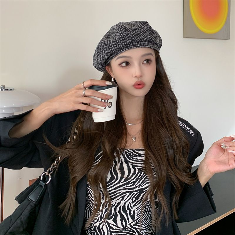 Beret For Women, Autumn And Winter, Versatile, Face-Slimming, Octagonal Hat, Large Head Circumference, Ins Style,_voghion.com