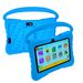 "Tablet infantil de 7 polegadas com 1 GB de RAM, 16 GB de armazenamento, Wi-Fi, Android, processador quad-core MTK, câmera dupla, Bluetooth, tela IPS, capa resistente a impactos em ABS, caneta stylus e brinquedo de brinde (azul/rosa)"_voghion.com