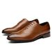 Chaussures de ville Oxford en cuir pour homme WalkPrime, collection printemps 2024, style brogue sculpté, style derby, élégantes et raffinées, fabriquées à la main et polies._voghion.com