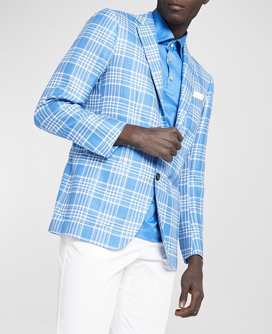 Man's clothing Men's casual suit slim single row two button without slit men's coat_voghion.com