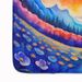 Periwinkles In Color Memory Foam Kitchen Mat Machine Washable Anti-Fatigue Mat Cushion Comfort Bath Mat Or Kitchen Rug_voghion.com