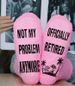 Unisex Pink dispensing socks sweet not my problem anymore_voghion.com