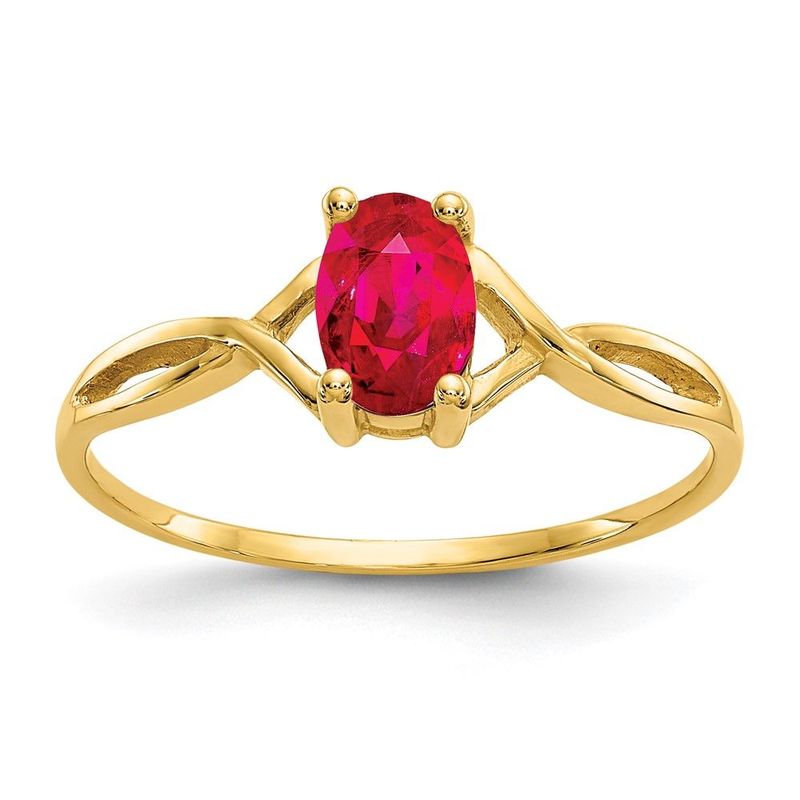 14k Ruby Birthstone Ring_voghion.com