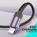 Câble de charge rapide USB tressé robuste et long pour iPhone 14, 13, 12, 11, X, 8, 7_voghion.com
