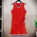 Ensemble de sport de basket-ball en soie glacée pour homme, maillot ample d'été grande taille, débardeur, short, tenue de sport parent-enfant_voghion.com