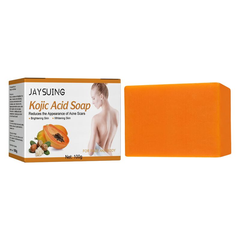 Le savon à l'acide kojique Jaysuing hydrate la peau, nettoie en profondeur, illumine le teint, exfolie et protège la peau_voghion.com