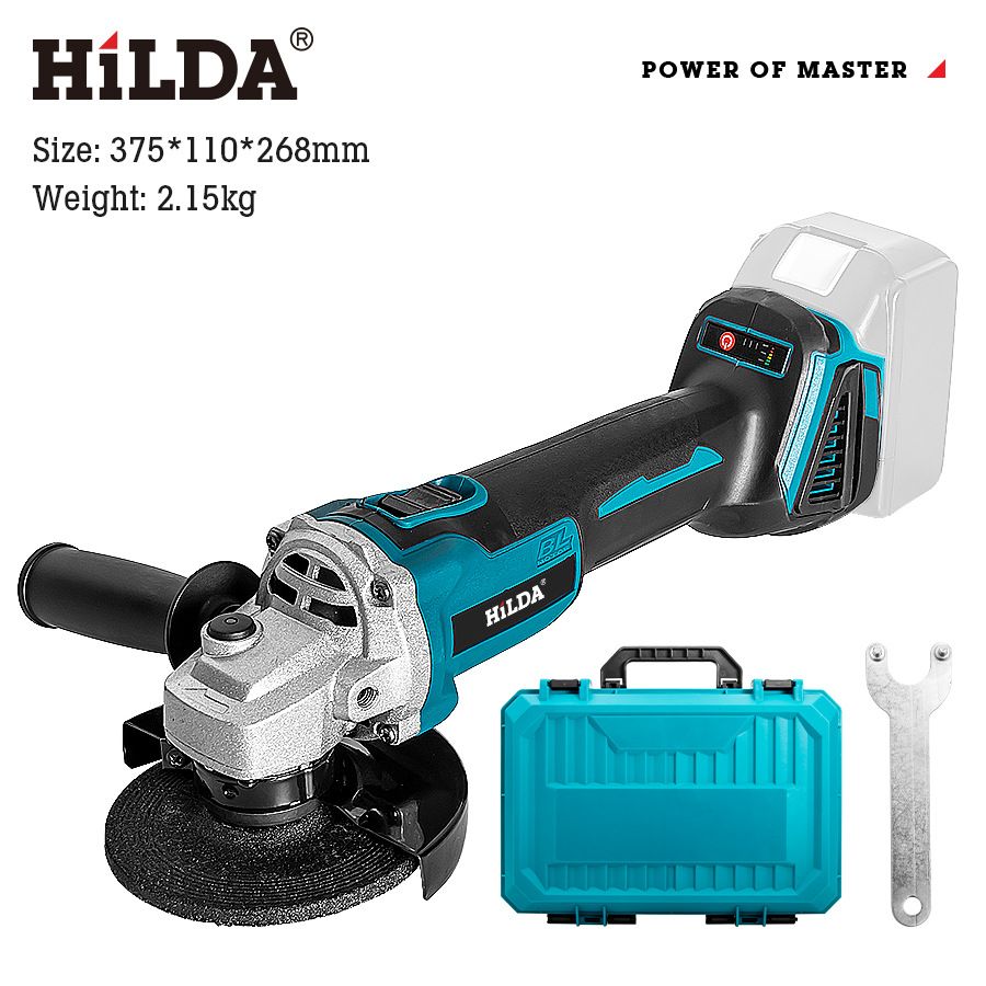 Borstelloze lithium-accu haakse slijper met 850 W vermogen, 3800 tpm, 19 mm snijschijf, 21 V accu voor doe-het-zelvers en professioneel gebruik_voghion.com