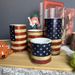 Patriotic LED Flameless Candle – USA Flag Printed Decorative Light For Independence Day, Home & Party Decor (Battery-Powered, Safe & Reusable)_voghion.com
