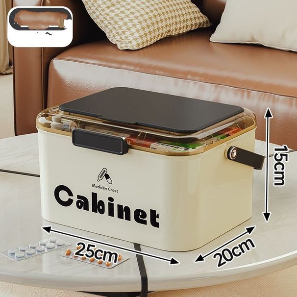 Home Drawer-Type Family Large Capacity Storage Sealed Emergency Medicine Classification Medical Box_voghion.com