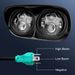 Faro anteriore a doppio LED per motocicletta Harley Road Glide 2004-2013, 6000K IP67 impermeabile con modalità luce abbagliante/anabbagliante super luminosa_voghion.com