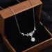 Collana in argento sterling 999 con fiori di ciliegio, stile foresta femminile, ramo di fiori, alloro, luce, catena di lusso per clavicola, regalo per fidanzata e migliore amica_voghion.com