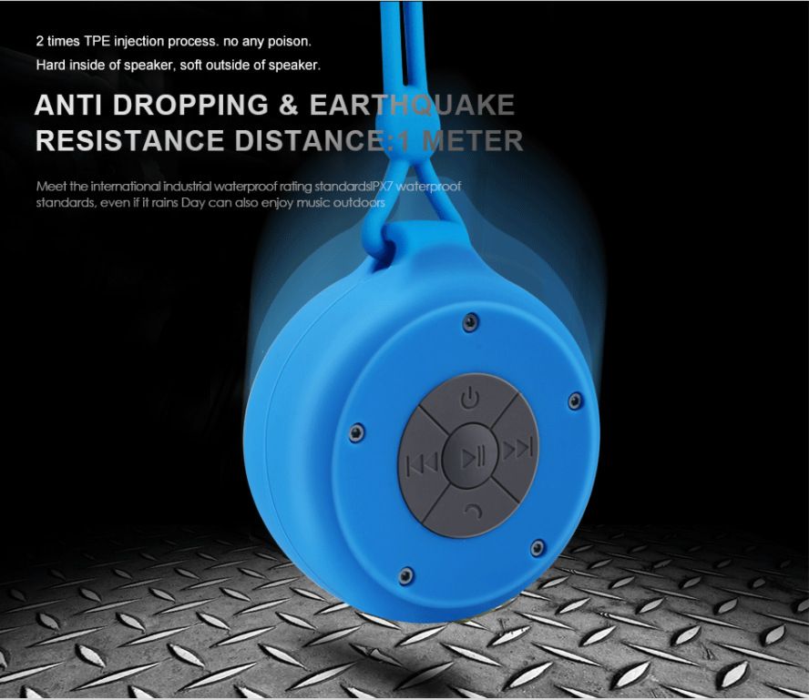 Portable Speakers New Gift Speakers Mobile Phone Wireless Suction Cup Dustproof Speakers Q50 Bathroom Waterproof Bluetooth Speaker_voghion.com