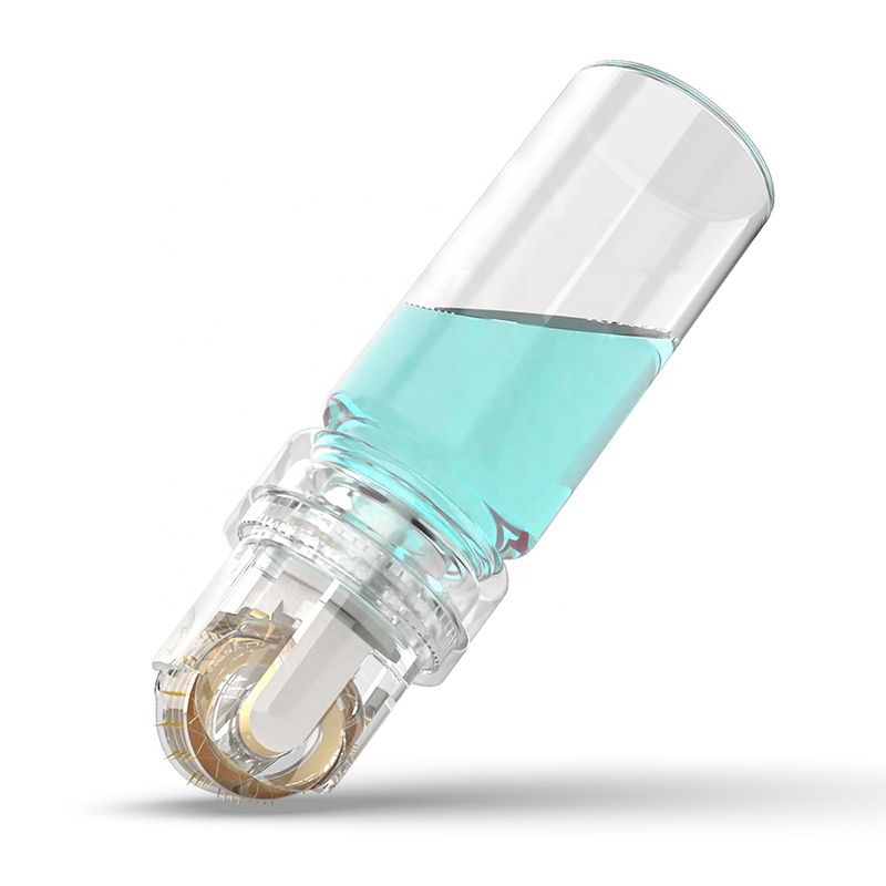 Hydra Roller 64 Pin Micro titanium nålspetsar Derma nålar hudvård Anti aging whitening flask roller återanvändbar_voghion.com