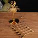Cucchiaio d'oro da caffè, 6 pezzi, contenitore per miscelazione, supporto in lega per esposizione di matrimoni, cucchiaio da cucina, dessert, stoviglie, supporto per cigno_voghion.com
