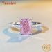 Tancise S925 Sterling 6*8 Rosa Finger frauen Ins-stil Nette Süße Rosa Reddeon Cut Eis Cut Blume Cut Ring_voghion.com