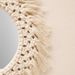 Corda de algodão boêmio, borla tecida à mão, espelho decorativo acrílico, decoração de parede simples para casa, B&B, quarto_voghion.com