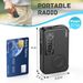 Lettore radio portatile AM/FM alimentato a batteria con antenna telescopica e jack per cuffie, per interni/esterni e_voghion.com