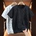 Men's Clothing Men's Large Size T Shirt Loose Summer New Drip Glue Process Plus Fat Plus Size Casual Men's Wear Tide Fat 2431_voghion.com