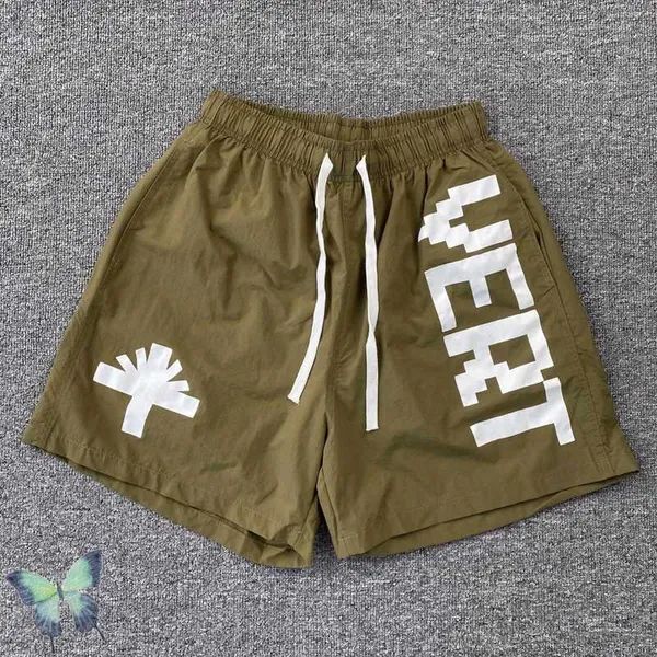 Men's Summer Beach Three Color Red Green Black Men Mesh Sportswear Shorts T221129_voghion.com