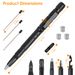 11 In 1 Tactical Pen Gear Set Multi-tool Survival Pen Set Cool Gadget Gift for Men EDC Glass Breaker LED Flashlight Ballpoint Pen Whistle Ink Refills_voghion.com