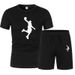 New Men's Mesh Breathable Short Sleeved Shorts Two-piece Set, Fashionable Quick Drying T-shirt Five Quarter Pants Sports_voghion.com