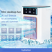 Smart Conditioning Spray Electric Fan Mobile Mini Air Conditioner Household Bedroom Small Cooling Machine_voghion.com