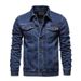 Shirt Jacket Youth Trendy Workwear Denim Coat New Spring Autumn Winter Casual Men's Clothing_voghion.com