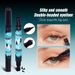 Stylo eye-liner double extrémité noir intense QIANXIU 2 en 1, séchage rapide, imperméable, résistant à la transpiration et aux taches_voghion.com
