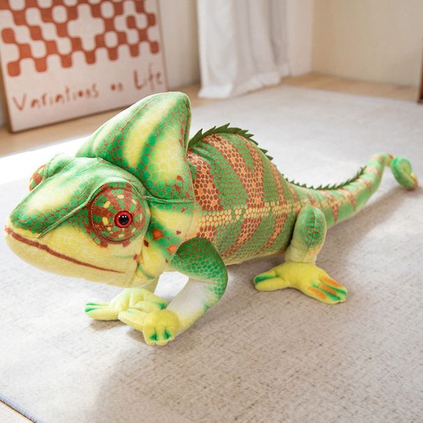 Plush Chameleon Stuffed Realistic Toy Large 80cm And 110cm Soft Pp Cotton_voghion.com