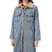 Giacca lunga oversize in denim da donna con fodera in pile - Cappotto invernale alla moda da strada_voghion.com