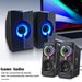 LED-subwoofer Stationær computer PC Bærbar computer Kablet computer Gaming Kablede højttalere 3,5 mm jackstik LED-tilbehør_voghion.com