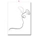 Black And White Decorative Simple Line Drawing Figure Canvas Home Living Room Sofa Background Abstract Hanging Painting_voghion.com