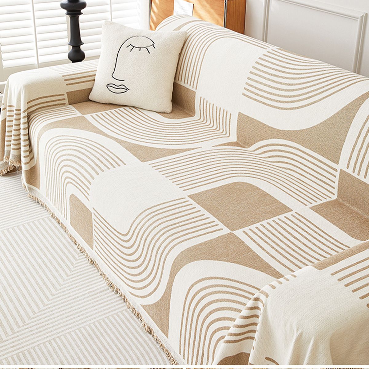 Sofabezug Hochwertiger Sommer-Chenille-Sofabezug für vier Jahreszeiten, universeller Sofabezug, Decke, Sofatuch_voghion.com