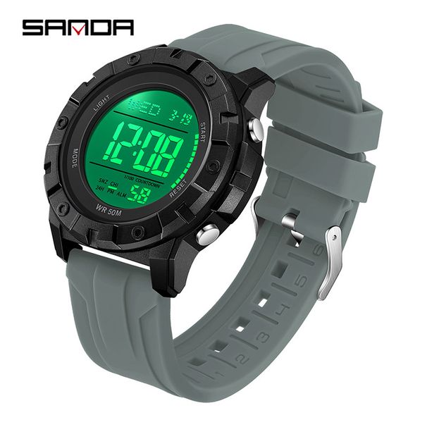 Multifunctional Digital Sports Watch For Men And Women With Waterproof, Stopwatch, Alarm, And LED Backlight Waterproof Fashion Electronic Watch_voghion.com