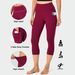 Calças de ioga femininas com bolso de sete pontos para mulheres na primavera e no verão, cintura alta, abdômen, roupa externa justa, leggings de sete pontos_voghion.com