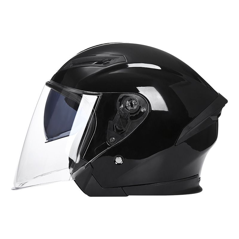 Special Motorcycle Helmet Electric Vehicle Battery Car Helmet Adult Men And Women Half Helmet Sun Protection Double Lens Helmet_voghion.com