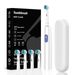 5-Mode Sonic Electric Toothbrush – Ultra-Soft Bristles, 30+ Days Battery, USB-C Fast Charge, 4/8 Brush Heads With Travel Case (White/Black/Pink)_voghion.com