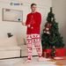Autumn And Winter Christmas Pajamas Stars Fireworks Deer Print Men's Home Clothes 2025 New Suit_voghion.com