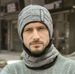 Fashionable And Versatile Pullover Hat Scarf Set With Thick Woolen Yarn European And American Autumn East Knitted Hat_voghion.com