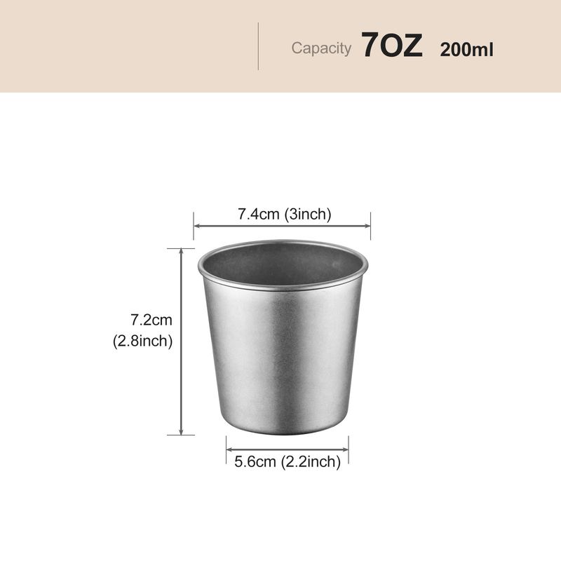 Retro Stainless Steel Water Cup Single Layer Cold Drink Cup Old Juice Cup Tea Cup Japanese Mouth Cup Mouthwash Cup Beer Cup_voghion.com