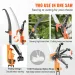 VEVOR Manual Pole Saw, 7.3-27 Ft Extendable Tree Pruner, Sharp Steel Blade And Scissors High Branches Trimming, Branch Trimmer With Lightweight 8 Fi_voghion.com