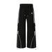Retro Style Sweatpants For Men & Women - Loose Fit Drop Cuff Wide Leg Casual Pants With Geometric Patterns (Grey, Black)_voghion.com
