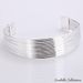 Simplicity Silver Cuff Italian Design Bracelets design by Evabella Collections_voghion.com